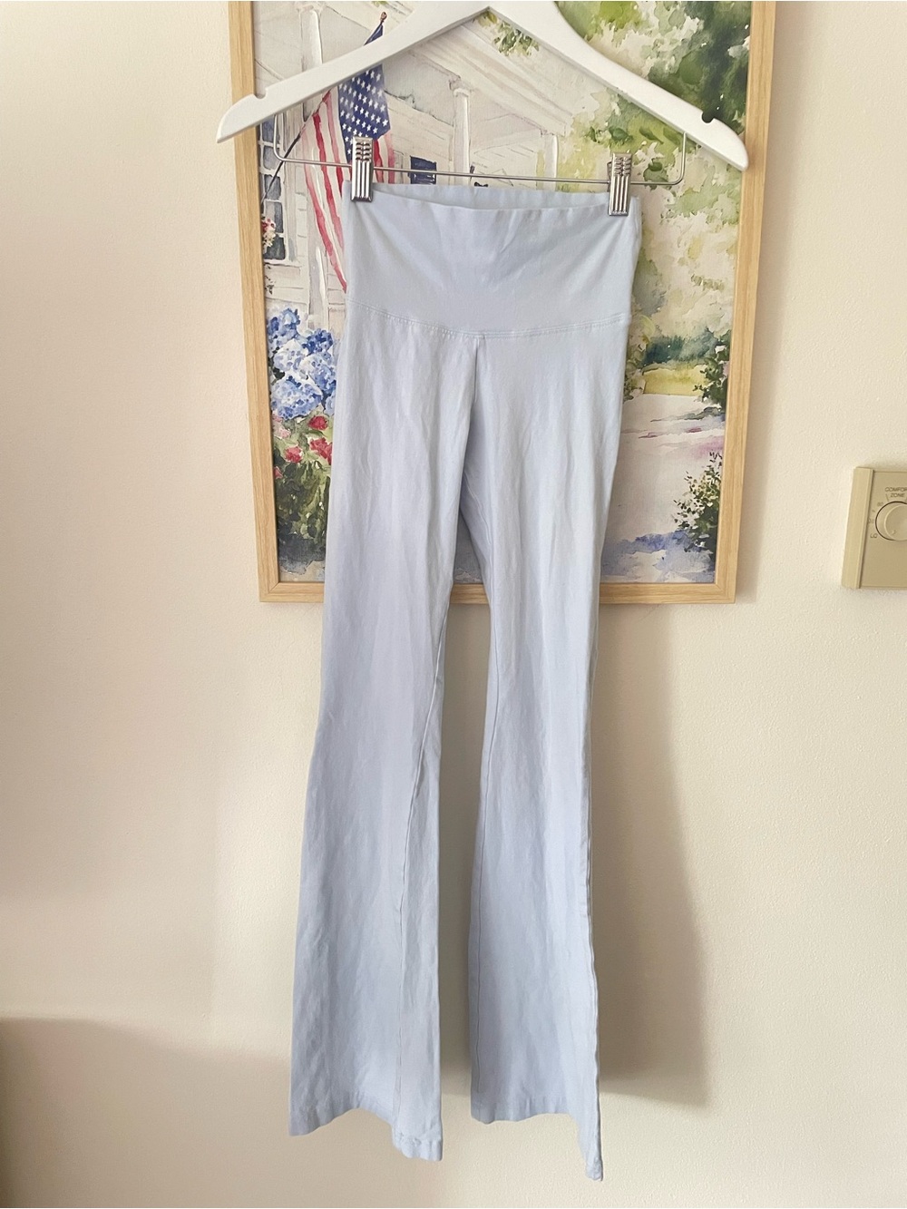 Aritzia Tna Kick Flare Leggings Light Ice Blue Size Small